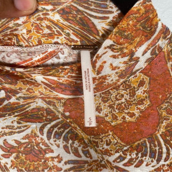 Free People “Annabelle” Tunic in Orange - Picture 5 of 8